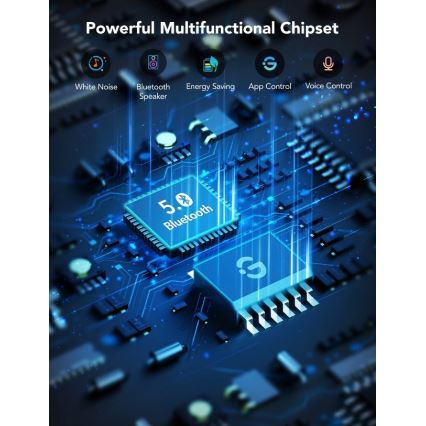 Govee - RGBIC išmanusis naktinis LED šviestuvas su garsiakalbiu ir Wi-Fi jungtimi