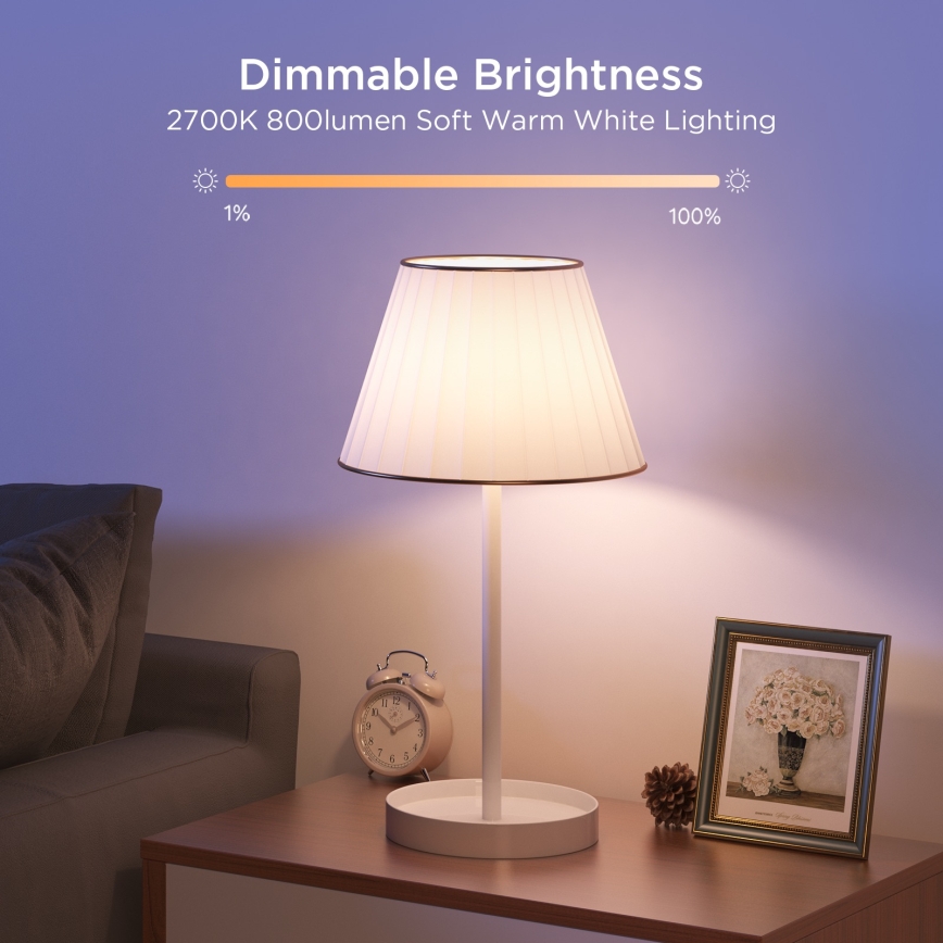 Govee - RINKINYS 2x LED reguliuojama lemputė Smart MATTER A60 E27/9W/230V 2700-6500K Wi-Fi