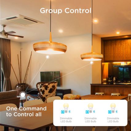 Govee - RINKINYS 2x LED reguliuojama lemputė Smart MATTER A60 E27/9W/230V 2700-6500K Wi-Fi