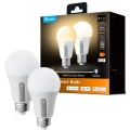 Govee - RINKINYS 2x LED reguliuojama lemputė Smart MATTER A60 E27/9W/230V 2700-6500K Wi-Fi