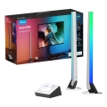 Govee - RINKINYS 2x Smart Gaming Wi-Fi LED RGBIC panelės + Smart Dual balta + nuotolinio valdymo pultas