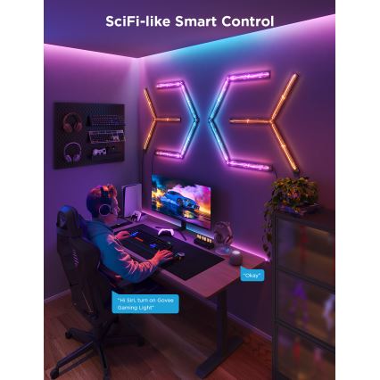 Govee - Smart Gaming (4+1) Sieninis šviestuvas RGBIC Wi-Fi