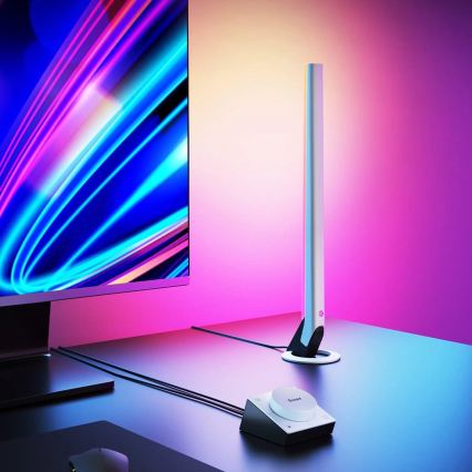 Govee - RINKINYS 2x Smart Gaming Wi-Fi LED RGBIC panelės + Smart Dual balta + nuotolinio valdymo pultas