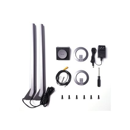 Govee - RINKINYS 2x Smart Gaming Wi-Fi LED RGBIC panelės + Smart Dual balta + nuotolinio valdymo pultas