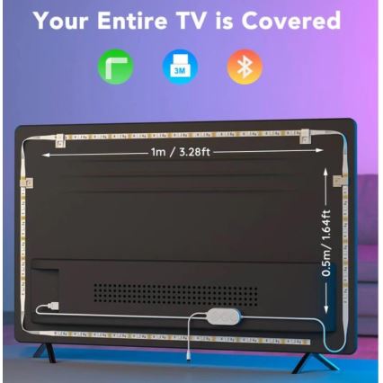 Govee - TV 46-60 Išmanusis LED foninis apšvietimas RGB