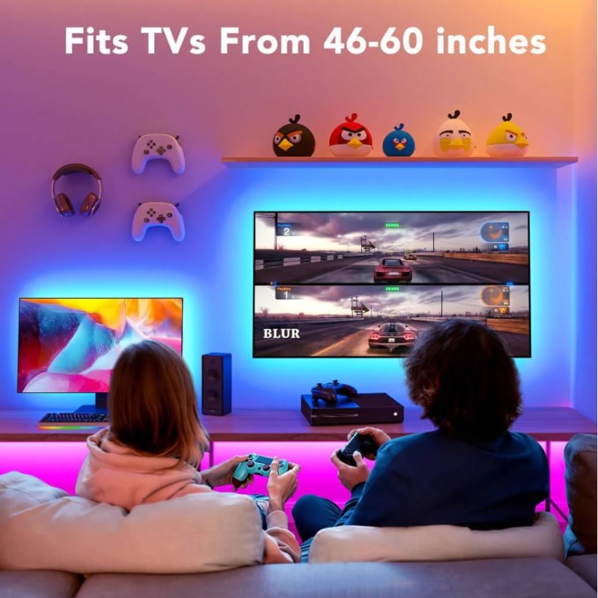 Govee - TV 46-60 išmanusis LED foninis apšvietimas RGB + nuotolinis valdymas