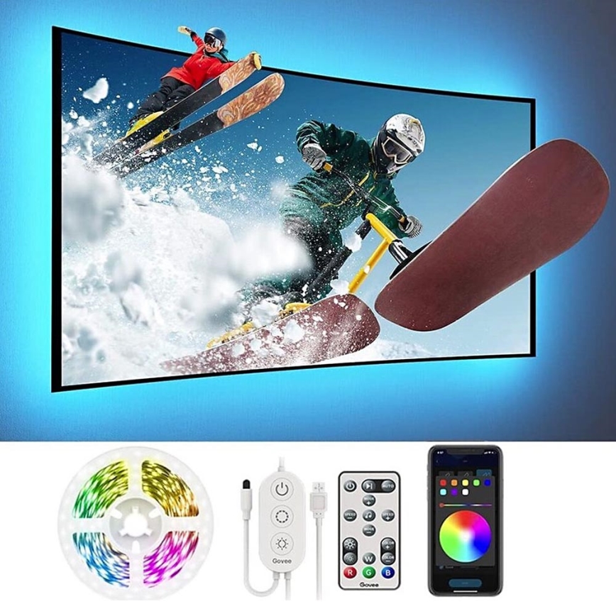 Govee - TV 46-60" SMART LED foninis apšvietimas RGB + nuotolinio valdymo pultas