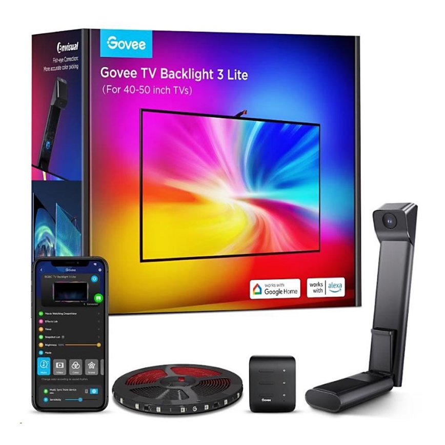 Govee - TV Backlight 3 Lite TV 40-50" SMART LED foninis apšvietimas RGBICW Wi-Fi IP67 +RC