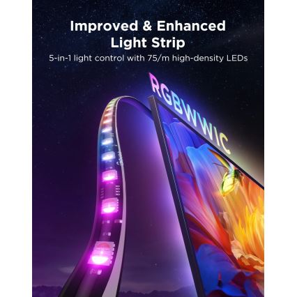 Govee - TV Backlight 3 Pro 75-85 Išmanusis RGBIC LED apšvietimo juosta su Wi-Fi