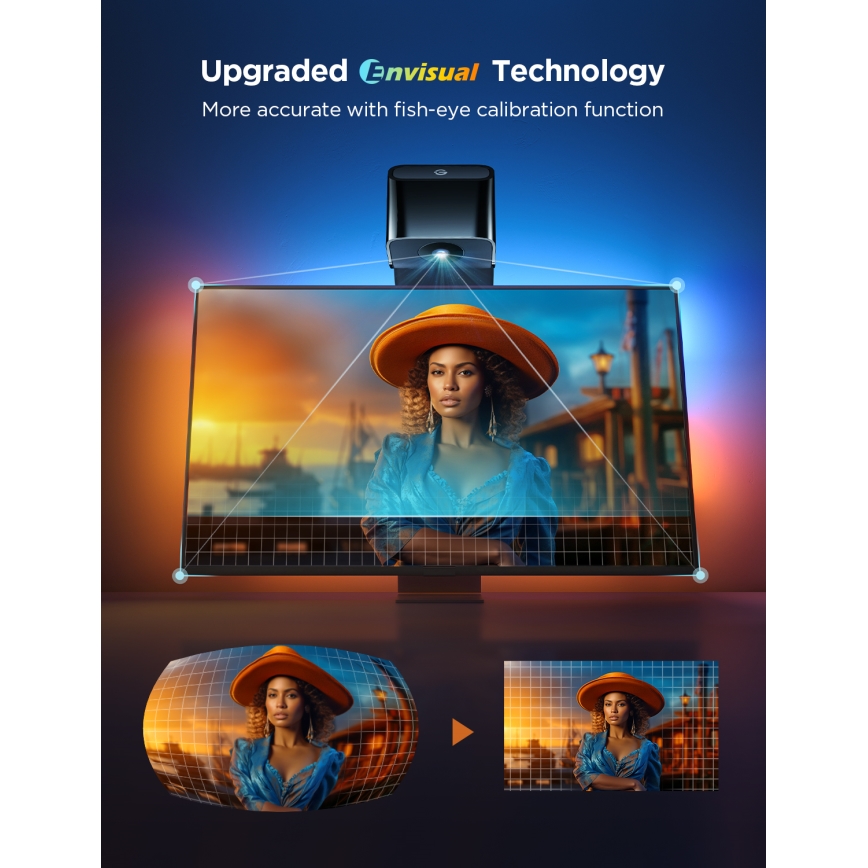 Govee – TV Foninis apšvietimas 3 Lite TV 75-85 SMART LED apšvietimas RGBICW Wi-Fi IP67