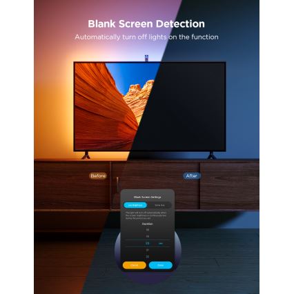 Govee – TV Foninis apšvietimas 3 Lite TV 75-85 SMART LED apšvietimas RGBICW Wi-Fi IP67