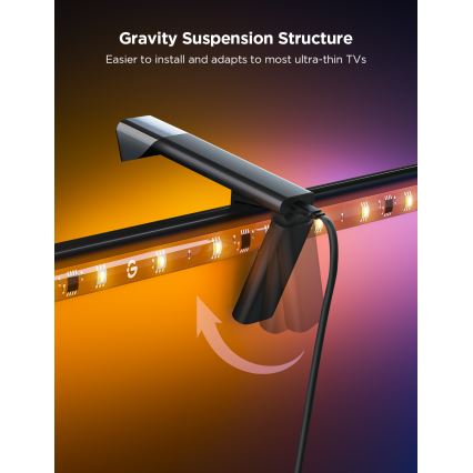 Govee – TV Foninis apšvietimas 3 Lite TV 75-85 SMART LED apšvietimas RGBICW Wi-Fi IP67