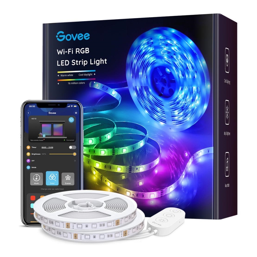 Govee - Wi-Fi RGB Smart LED juosta 10m