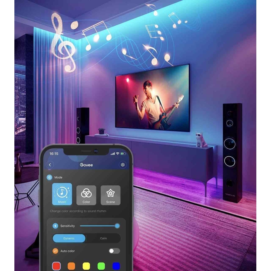 Govee - Wi-Fi RGB Smart LED juosta 5m