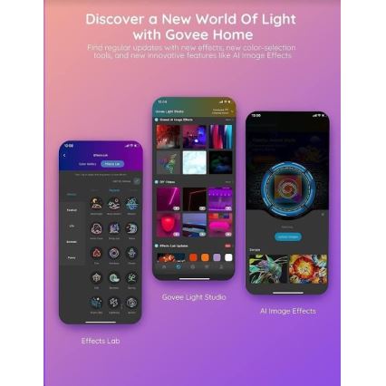 Govee - Wi-Fi RGBIC PRO išmanioji LED juosta 10 m