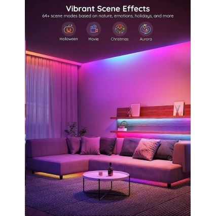 Govee - Wi-Fi RGBIC PRO Smart LED juosta 10m