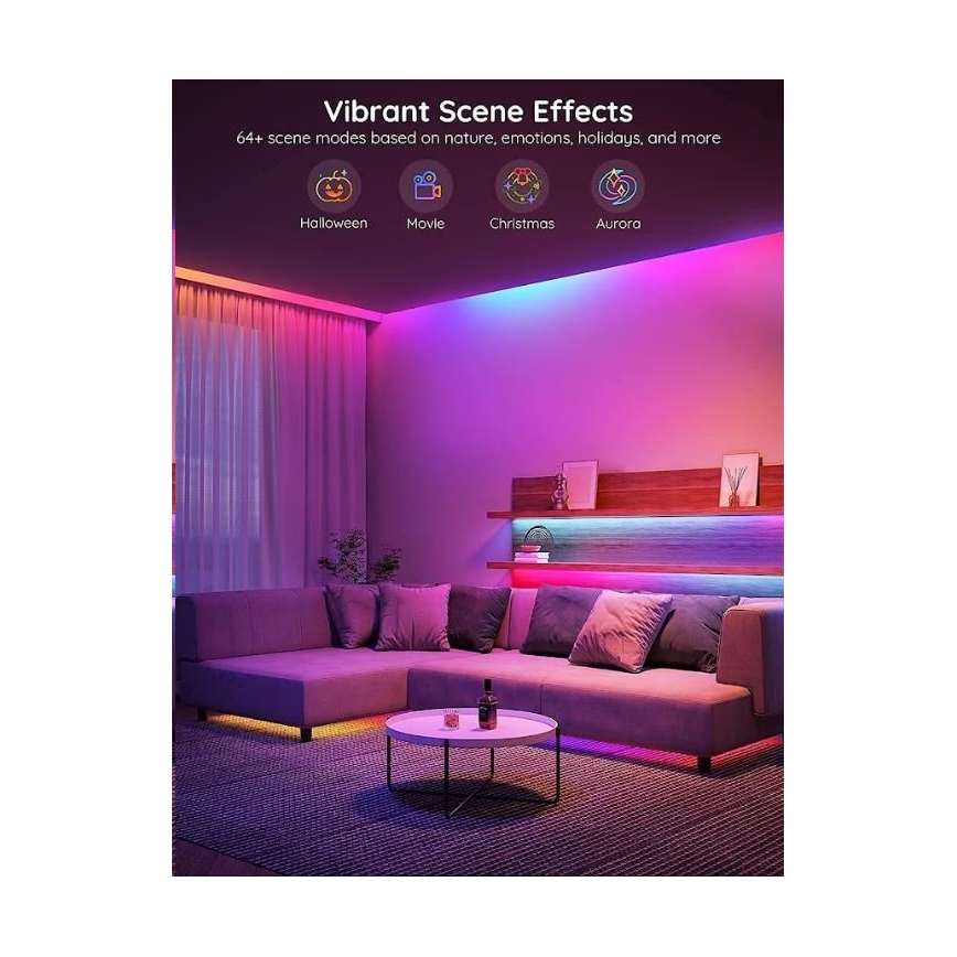 Govee - Wi-Fi RGBIC PRO Smart LED juosta 10m
