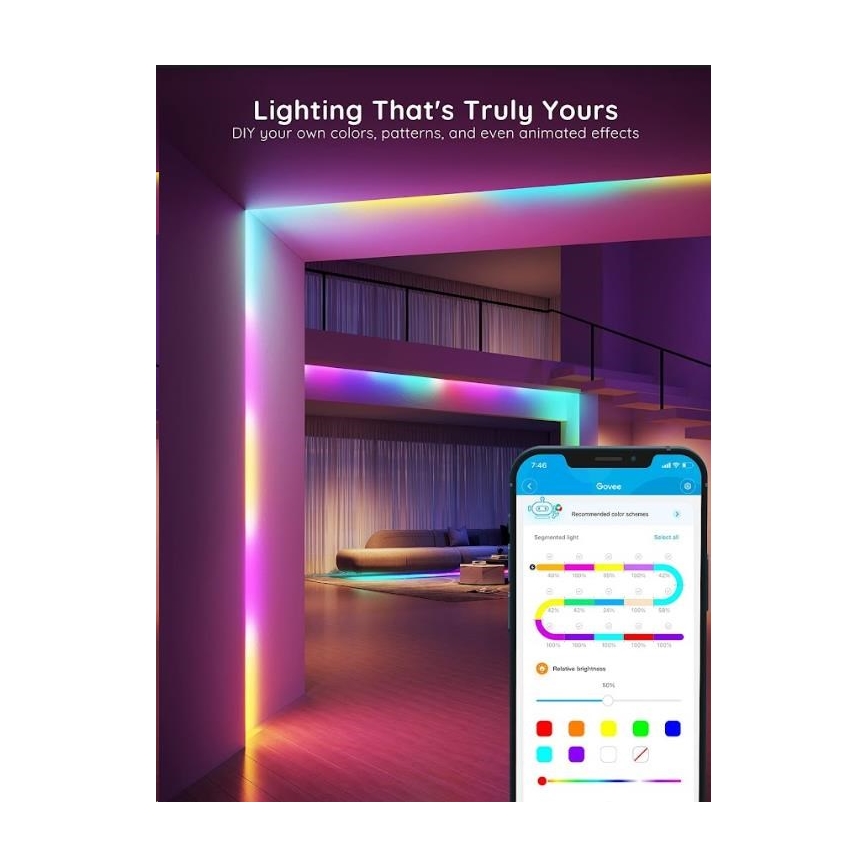 Govee - Wi-Fi RGBIC PRO Smart LED juosta 10m