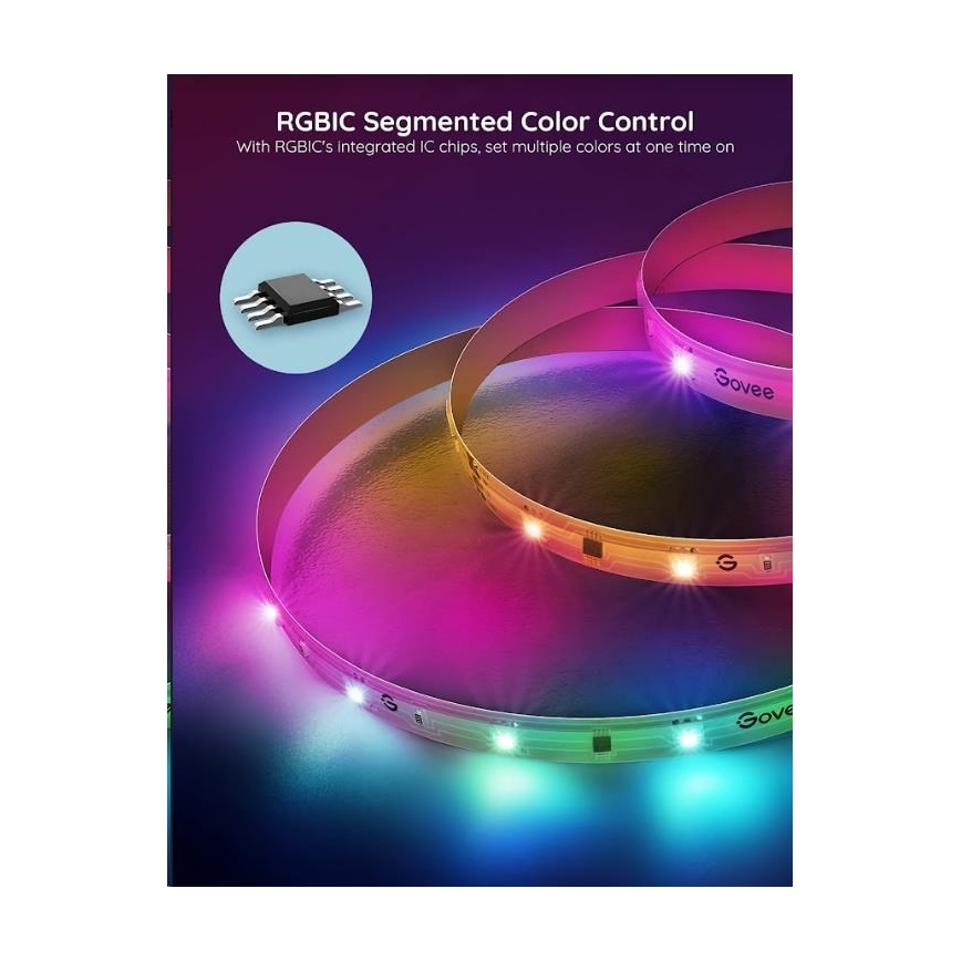 Govee - Wi-Fi RGBIC PRO Smart LED juosta 10m