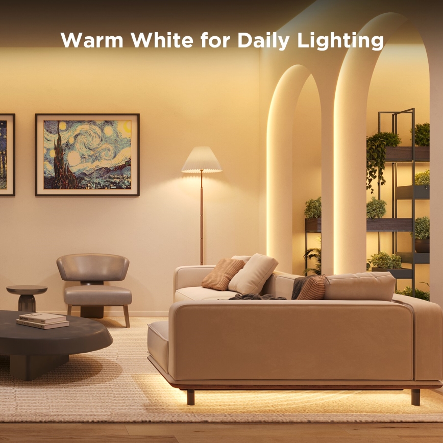 Govee - Wi-Fi RGBICW Smart PRO LED juosta 10m MATTER - itin patvarus