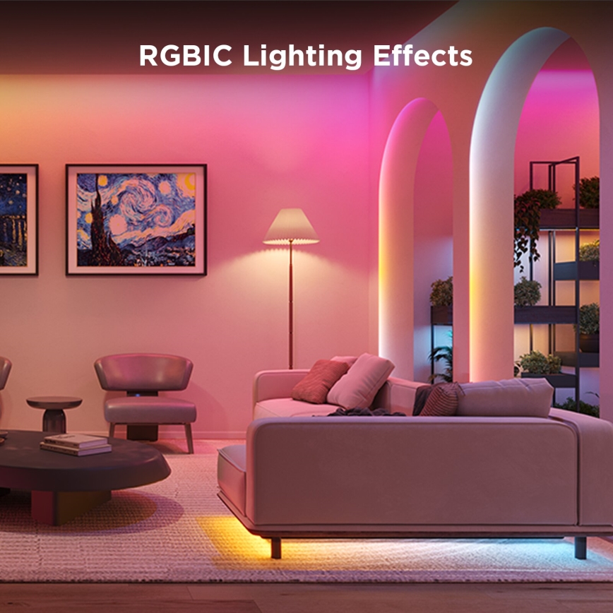 Govee - Wi-Fi RGBICW Smart PRO LED juosta 10m MATTER - itin patvarus