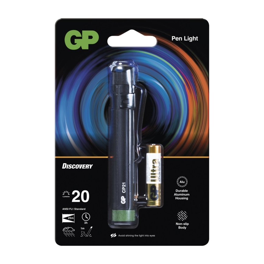 GP LED žibintuvėlis DISCOVERY CP21 LED / 1xAAA