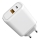 Greito įkrovimo adapteris Power Delivery 30W USB-C + USB-A balta