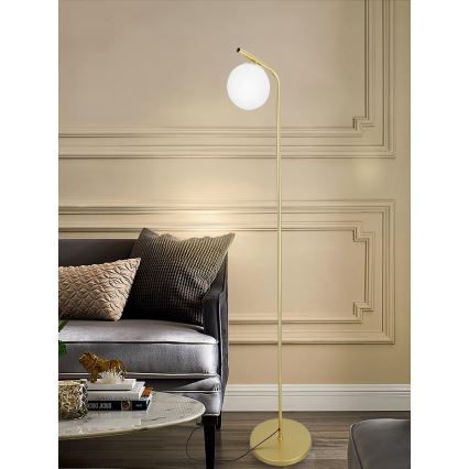 Grindinė lempa 1xE27/40W/230V auksinė/balta