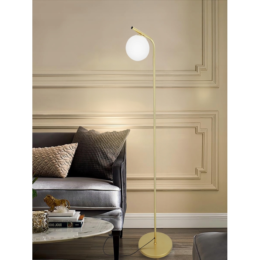 Grindinė lempa 1xE27/40W/230V auksinė/balta