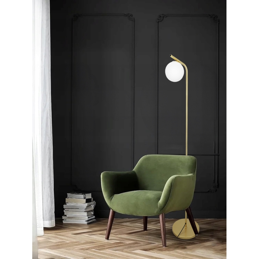 Grindinė lempa 1xE27/40W/230V auksinė/balta