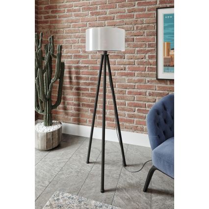 Grindinė lempa AYD 1xE27/40W/230V juoda/balta