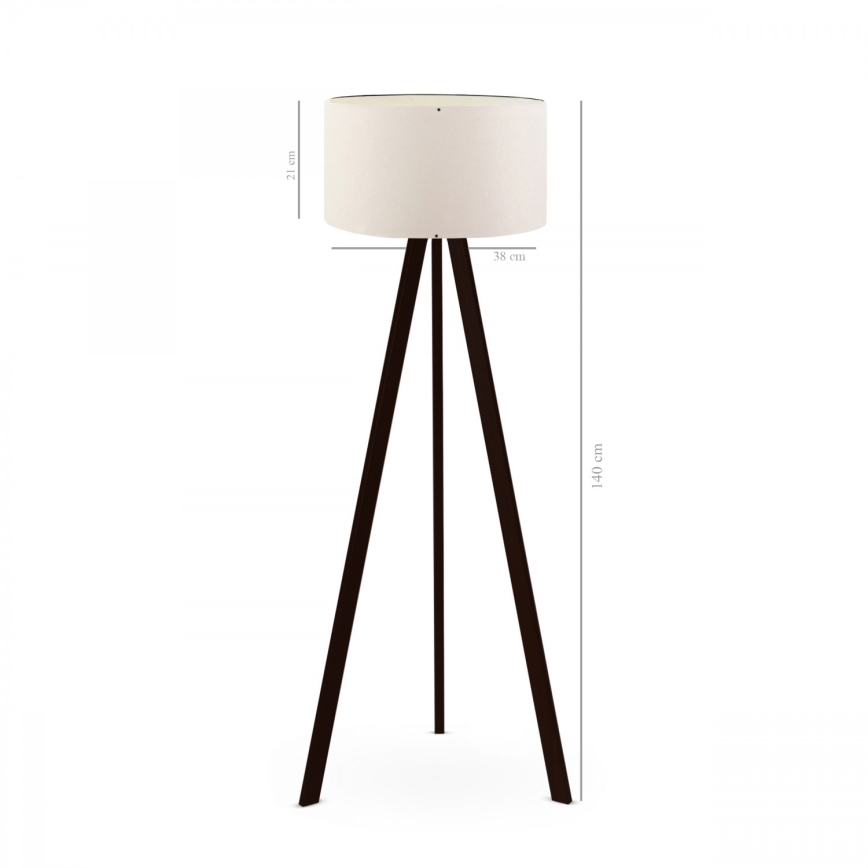 Grindinė lempa AYD 1xE27/40W/230V ruda/balta