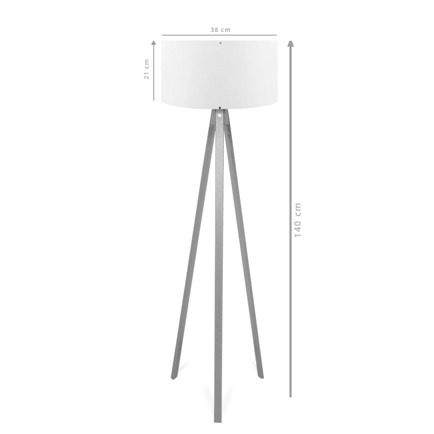 Grindinė lempa AYD 1xE27/40W/230V ruda/pilka