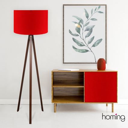 Grindinė lempa AYD 1xE27/40W/230V ruda/raudona