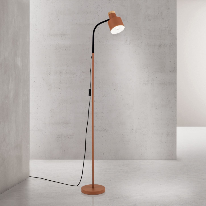 Grindinė lempa GILI 1xE27/40W/230V plytų spalvos