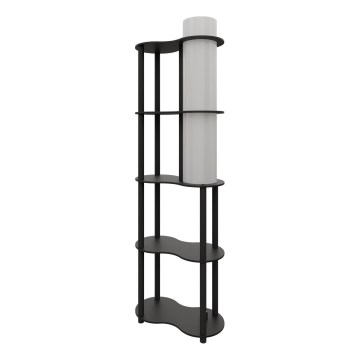 Grindinė lempa su lentynėlėmis NOTO 1xE27/40W/230V juoda