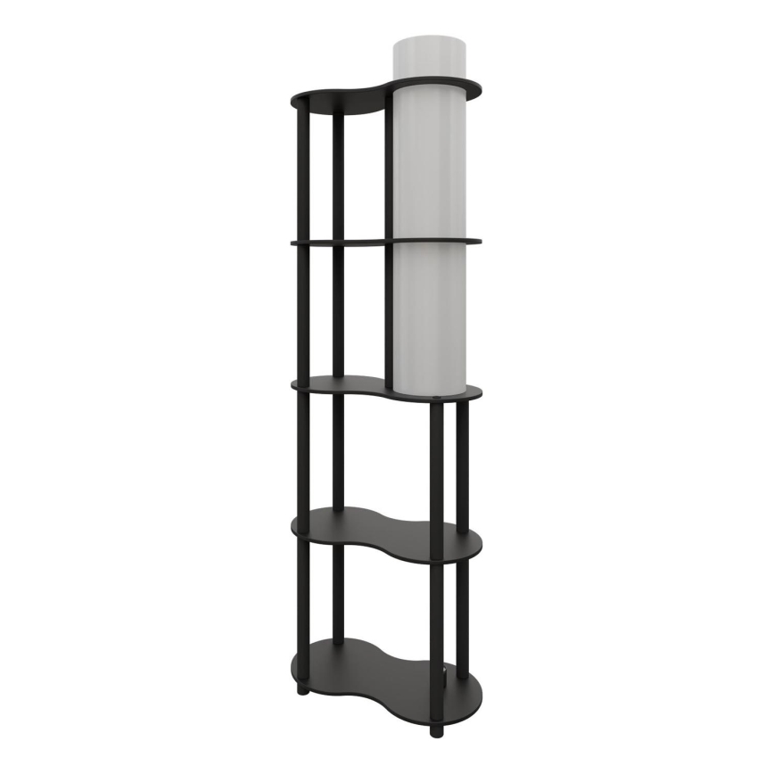 Grindinė lempa su lentynėlėmis NOTO 1xE27/40W/230V juoda