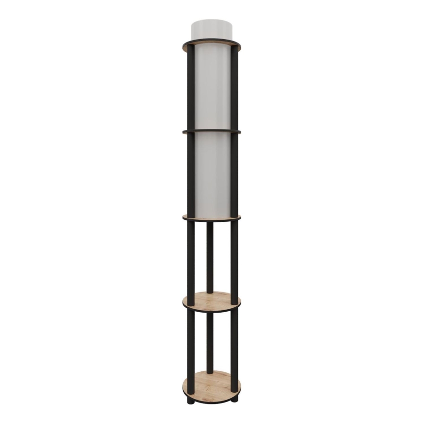 Grindinė lempa su lentynėlėmis NOTO 1xE27/40W/230V smėlio/juoda