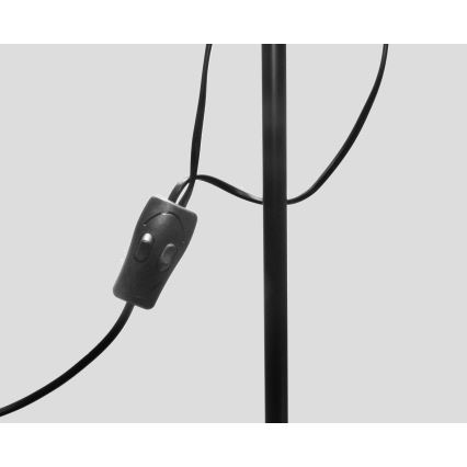 Grindinė lempa WENDY 1xE27/100W/230V + 1xE14/40W, juoda