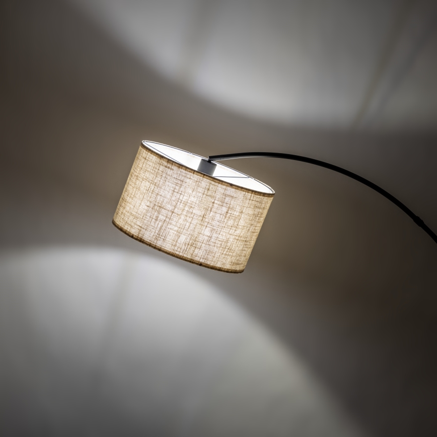 Grindinė lempa ZENITH 1xE27/15W/230V juoda/kreminė