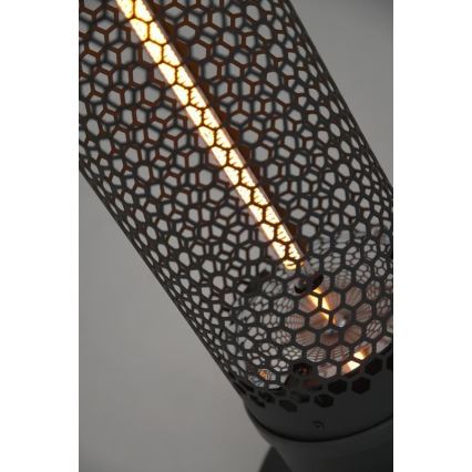 Grindinis infraraudonųjų spindulių šildytuvas 1000W/230V IP44 juodas
