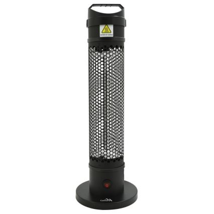 Grindinis infraraudonųjų spindulių šildytuvas 1000W/230V IP44 juodas