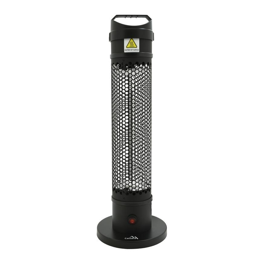 Grindinis infraraudonųjų spindulių šildytuvas 1000W/230V IP44 juodas