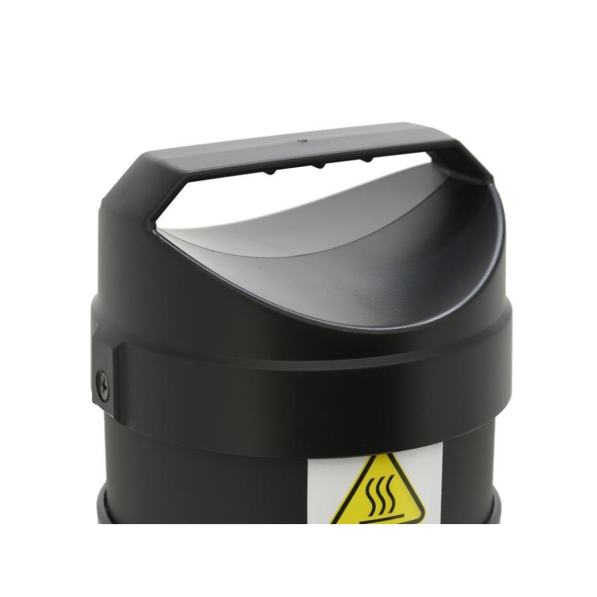 Grindinis infraraudonųjų spindulių šildytuvas 1000W/230V IP44 juodas