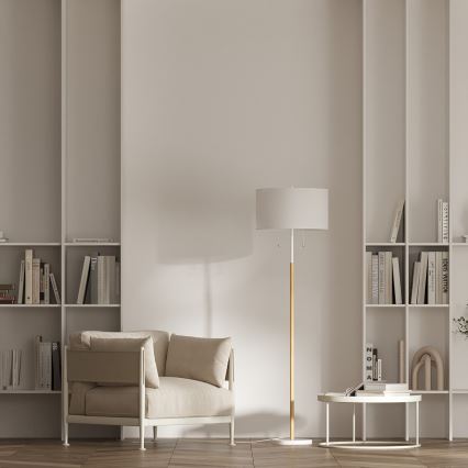 Grindinis šviestuvas FOGO 2xE27/15W/230V baltas/smėlinis