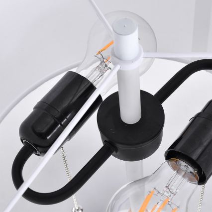 Grindinis šviestuvas FOGO 2xE27/15W/230V baltas/smėlinis