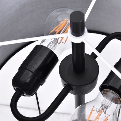 Grindinis šviestuvas FOGO 2xE27/15W/230V juodas