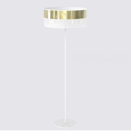 Grindinis šviestuvas LUX 1xE27/15W/230V baltas/auksinis