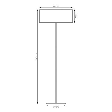 Grindinis šviestuvas LUX 1xE27/15W/230V baltas/auksinis