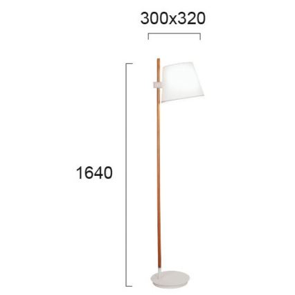 Grindinis šviestuvas VIANA 1xE27/60W/230V balta/ruda